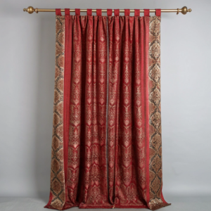 Warm Sand Linen Curtains – Hand‑Tied