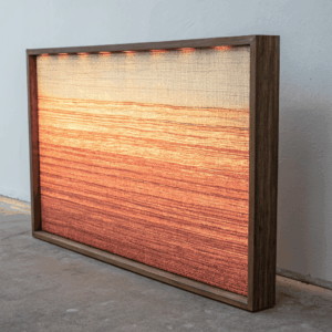 Sunset Amber Linen Curtains – Hand‑Weaved